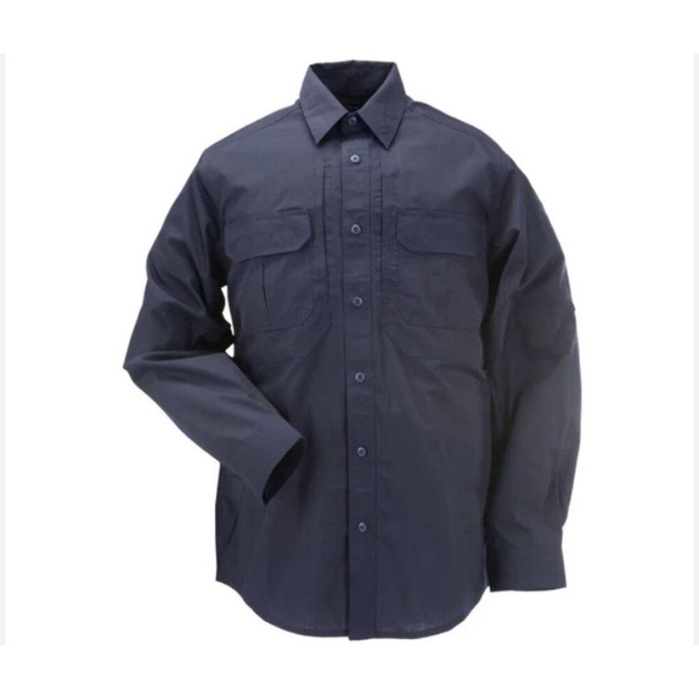5.11 Tactical Shirt Mens 3XL Navy Cotton Long Sleeve Duty Uniform Pockets 72157